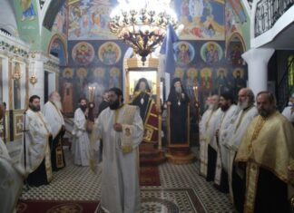 Ο Εσπερινός του Αγίου Κοσμά του Αιτωλού στην γενέτειρά του