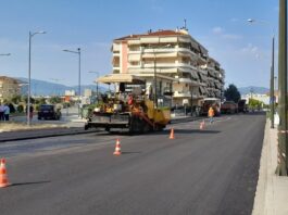 Αγρίνιο : Νέα άσφαλτος στην 25ης Μαρτίου (πρώην Κατράκη)
