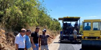 Προχωρούν οι εργασίες στο δρόμο προς την Ιερά Μονή Κοιμήσεως της Θεοτόκου στο Λιγοβίτσι