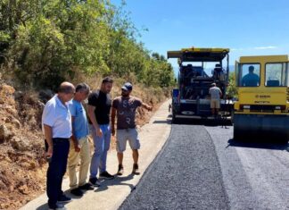 Προχωρούν οι εργασίες στο δρόμο προς την Ιερά Μονή Κοιμήσεως της Θεοτόκου στο Λιγοβίτσι