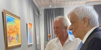 Ο Προκόπης Παυλόπουλος επισκέφθηκε την έκθεση του Fernando Pensa στο Μεσολόγγι