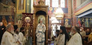 Ο Μητροπολίτης Ναυπάκτου στην Αγία Τριάδα Αγρινίου