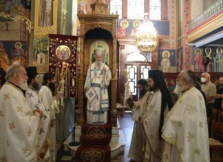 Ο Μητροπολίτης Ναυπάκτου στην Αγία Τριάδα Αγρινίου