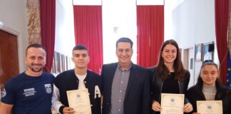 Τους διακριθέντες αθλητές του «ΑΣ ΘΗΣΕΑΣ» τίμησε ο Δήμαρχος Αγρινίου