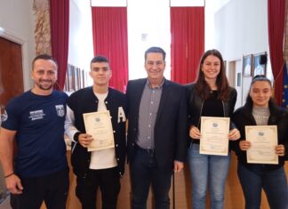 Τους διακριθέντες αθλητές του «ΑΣ ΘΗΣΕΑΣ» τίμησε ο Δήμαρχος Αγρινίου