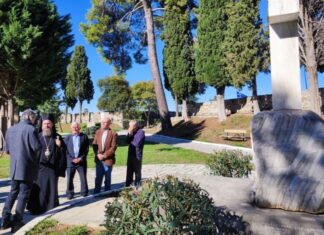Επίσκεψη Δαμασκηνού στον Κήπο των Ηρώων