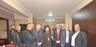 Επίσκεψη Δαμασκηνού στην Ι.Μ. Παντοκράτορος Αγγελοκάστρου και στον Ιατρικό Σύλλογο Αγρινίου