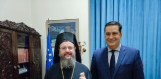 Επίσκεψη Δαμασκηνού στο Δήμαρχο Αγρινίου