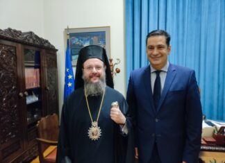 Επίσκεψη Δαμασκηνού στο Δήμαρχο Αγρινίου