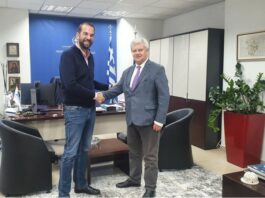Συνάντηση Ν. Φαρμάκη με το νέο Πρόεδρο του ΕΑΠ Ι. Καλαβρουζιώτη