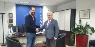 Συνάντηση Ν. Φαρμάκη με το νέο Πρόεδρο του ΕΑΠ Ι. Καλαβρουζιώτη