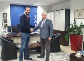 Συνάντηση Ν. Φαρμάκη με το νέο Πρόεδρο του ΕΑΠ Ι. Καλαβρουζιώτη