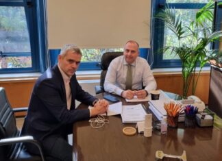 Συνάντηση Καραγκούνη – Καραγιάννη : Αρχές Δεκεμβρίου έτοιμη η πρόχειρη γέφυρα στον Εύηνο