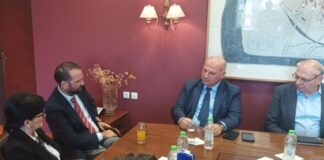 Επίσκεψη Κ. Τσιάρα στο Διοικητήριο της Π.Ε. Αιτωλοακαρνανίας