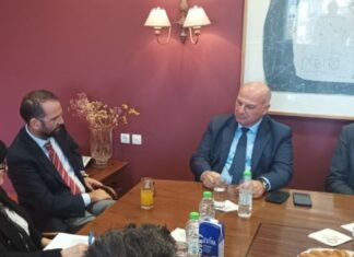 Επίσκεψη Κ. Τσιάρα στο Διοικητήριο της Π.Ε. Αιτωλοακαρνανίας