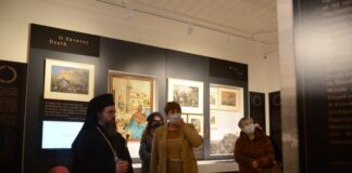 Επίσκεψη Δαμασκηνού στη Βυρωνική Εταιρεία Μεσολογγίου