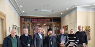 Επίσκεψη του Εμπορικού Συλλόγου Μεσολογγίου στο Μητροπολίτη Δαμασκηνό