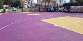 Νέα όψη στο γήπεδο της “Φιλελλήνων” : Με χρώματα Λος Άντζελες Λέικερς…