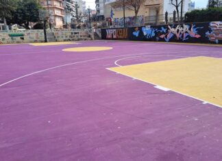 Νέα όψη στο γήπεδο της “Φιλελλήνων” : Με χρώματα Λος Άντζελες Λέικερς…