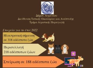 Παγκόσμια Ημέρα Αδέσποτων Ζώων : Σειρά δράσεων από το Δήμο Αγρινίου