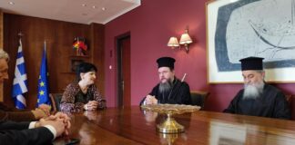 Επίσκεψη Δαμασκηνού στη Μ. Σαλμά : Συζητήθηκε η δυνατότητα επέκτασης του ΤΕΒΑ μέσω των Ενοριακών Ιερών Ναών