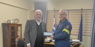 Συνάντηση Λύρου με το νέο Διοικητή της Πυροσβεστικής Υπηρεσίας Αιτωλοακαρνανίας