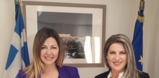 Συνάντηση της Σοφίας Ζαχαράκη με την Χρυσούλα Τασολάμπου