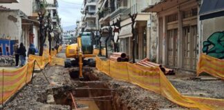 Χαριλάου Τρικούπη : Από Δευτέρα κλείνει το τμήμα από Βαρνακιώτη έως Παπαφώτη