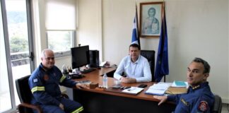 Συνάντηση Kατσούλα με το νέο Διοικητή της Πυροσβεστικής Υπηρεσίας Αιτωλοακαρνανίας