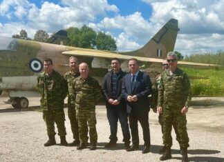 Επίσκεψη Κωνσταντόπουλου στο Κλιμάκιο Φύλαξης Αγρινίου της Πολεμικής Αεροπορίας
