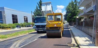 Συνεχίζονται οι ασφαλτοστρώσεις στην περιοχή του Αγίου Ιωάννη Ρηγανά