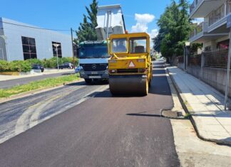 Συνεχίζονται οι ασφαλτοστρώσεις στην περιοχή του Αγίου Ιωάννη Ρηγανά