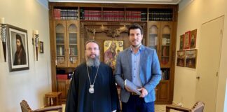 Συνάντηση του προέδρου της «Οινιαδών Ανάπτυξις» με το Μητροπολίτη Δαμασκηνό