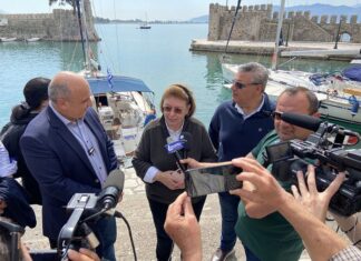 Λίνα Μενδώνη: «Πρώτη φορά εκτελούνται τόσο σημαντικά έργα στη Ναύπακτο»