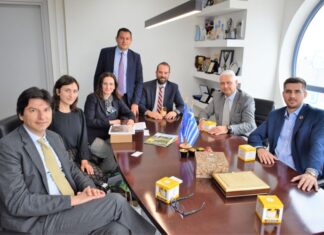 Συνάντηση του Νεκτάριου Φαρμάκη με την Πρέσβη της Σλοβενίας στην Ελλάδα