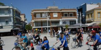 Το Μεσολόγγι γιόρτασε μαζικά την παγκόσμια ημέρα ποδηλάτου