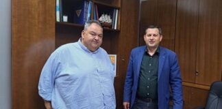 Συνάντηση Θ.Βασιλόπουλου με Διευθύνοντα Σύμβουλο Οργανισμού Κεντρικών Αγορών και Αλιείας