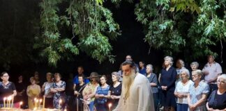 Αγρύπνια προς τιμή του Οσίου Παϊσίου του Αγιορείτου στο προαύλιο του Αγίου Δημητρίου