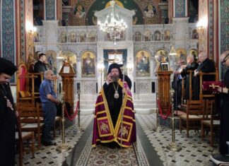 Ο Μητροπολίτης Αιτωλίας και Ακαρνανίας Δαμασκηνός στη Ματαράγκα
