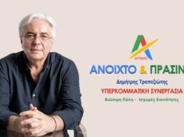 Σήμερα η συγκέντρωση του Δημήτρη Τραπεζιώτη στην πλατεία Δημάδη