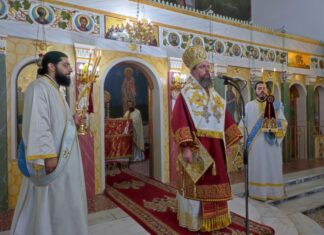 Ο Μητροπολίτης Αιτωλίας και Ακαρνανίας Δαμασκηνός στο Μύτικα