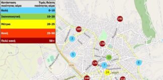 «Κόκκινο» μικροσωματιδίων στο Αγρίνιο από την κάπνα των πυρκαγιών