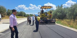 Σε εξέλιξη η ασφαλτόστρωση του ποδηλατόδρομου στον Αγ. Ιωάννη Ρηγανά