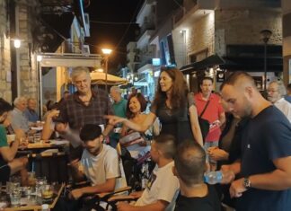 Εξόρμηση της Λαϊκής Συσπείρωσης στο κέντρο του Μεσολογγίου