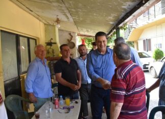 Περιοδεία Παπαναστασίου σε χωριά της Μακρυνείας