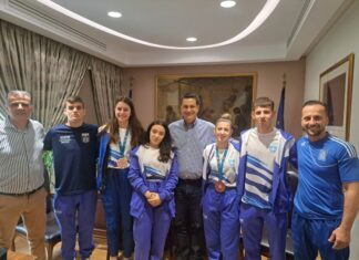 Συνεχάρη τους αθλητές του ΑΣ Θησέα Αιτωλοακαρνανίας για τα μετάλλια ο Δήμαρχος Αγρινίου