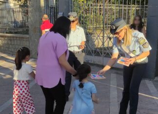 Η ΕΛ.ΑΣ με συμβουλές κυκλοφοριακού περιεχομένου δίπλα στους μαθητές της Αιτωλοακαρνανίας