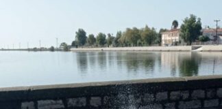 Βλάβη στον αγωγό του βιολογικού καθαρισμού στα γεφύρια του Αιτωλικού