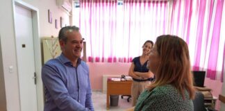 Επίσκεψη του Κώστα Πιστιόλα στο Εργαστήρι «Παναγία Ελεούσα»