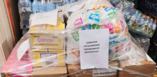 Είδη πρώτης ανάγκης για τους πλημμυροπαθείς από τους εργαζομένους του Νοσοκομείου Μεσολογγίου
